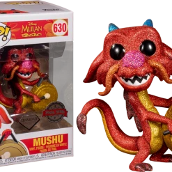 The Amazing Collectables Funko Pop! Mulan - Mushu With Gong Diamond Glitter #630