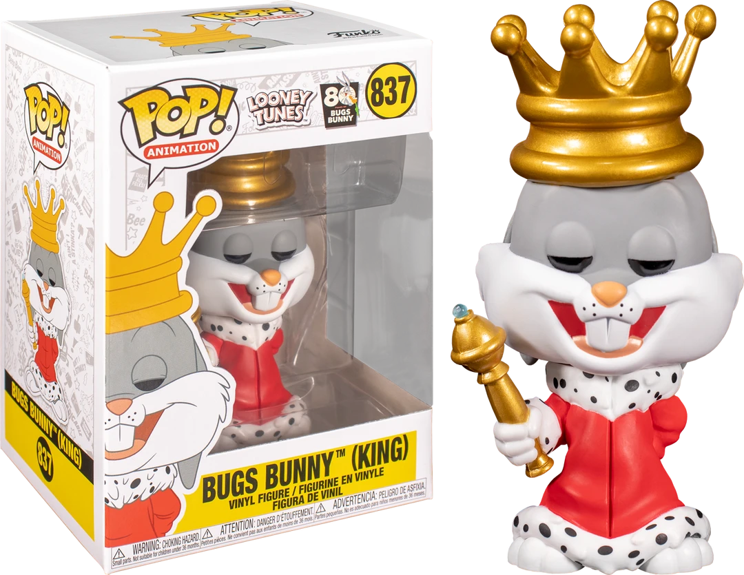 The Amazing Collectables Funko Pop! Looney Tunes - King Bugs Bunny 80th Anniversary #837 Animation 3 The Amazing Collectables Funko Pop! Looney Tunes - King Bugs Bunny 80th Anniversary #837 Animation