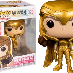 The Amazing Collectables Funko Pop! Wonder Woman 1984 - Wonder Woman Gold Armour Power Pose #323