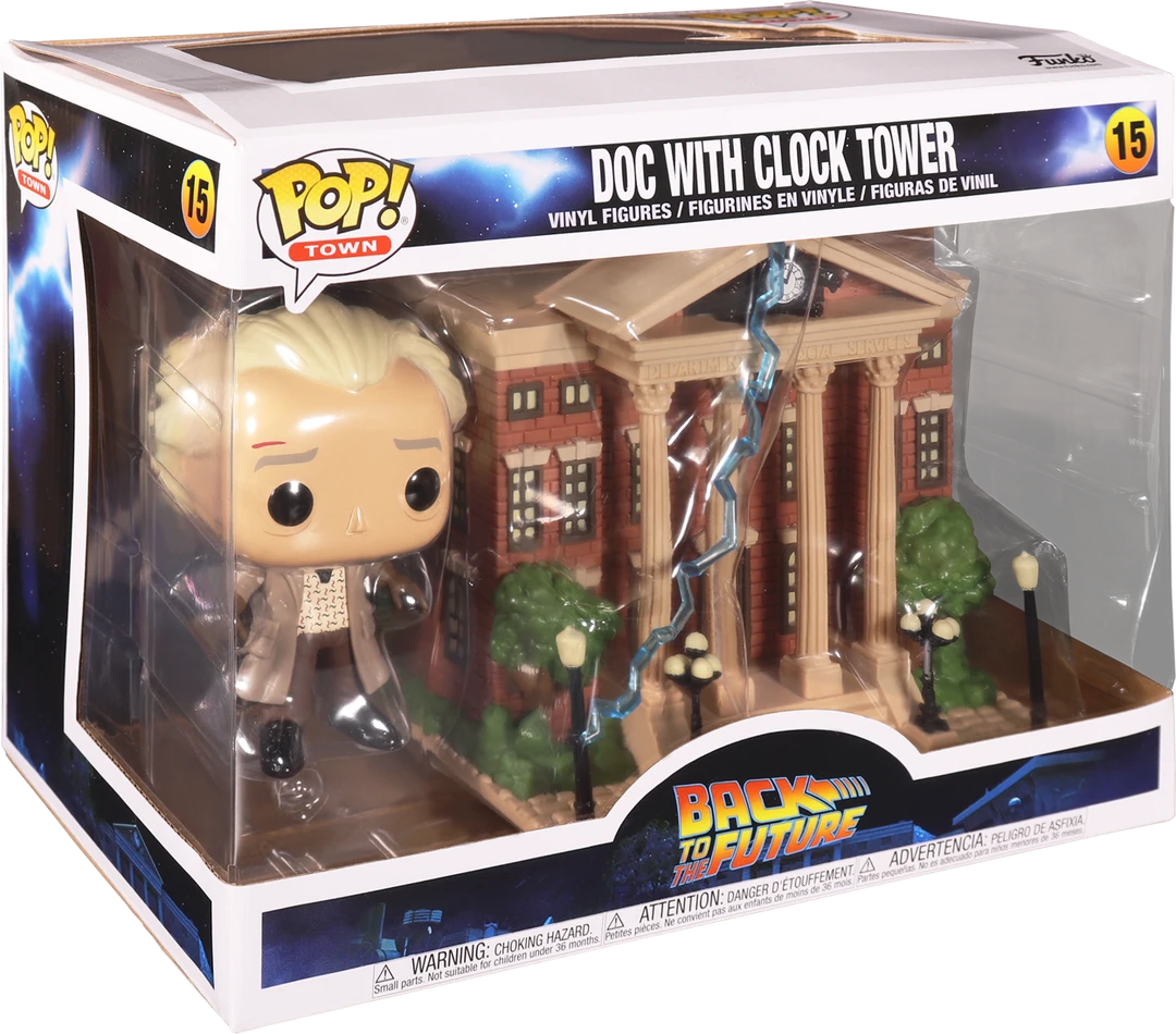 The Amazing Collectables Movies Funko Pop! Back To The Future - Dr. Emmett Brown With Clock Tower #15 4 The Amazing Collectables Movies Funko Pop! Back To The Future - Dr. Emmett Brown With Clock Tower #15