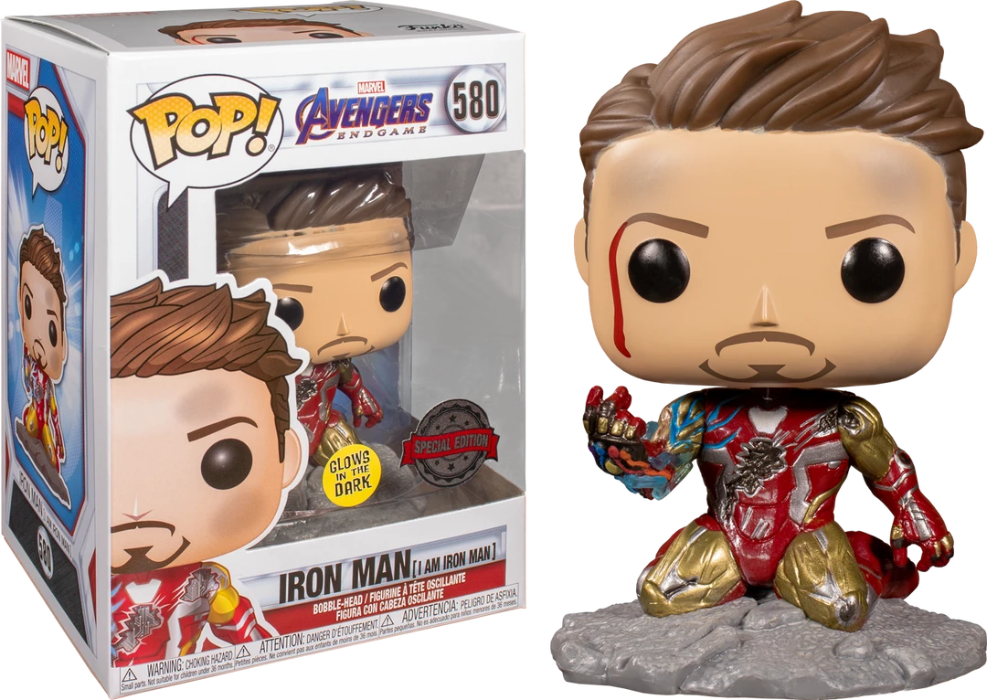 The Amazing Collectables Funko Pop! Avengers 4: Endgame - I Am Iron Man Glow In The Dark Deluxe #580 3 The Amazing Collectables Funko Pop! Avengers 4: Endgame - I Am Iron Man Glow In The Dark Deluxe #580