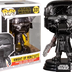 The Amazing Collectables Funko Pop! Star Wars Episode IX: The Rise Of Skywalker - Knight Of Ren With Blaster Hematite Chrome #331
