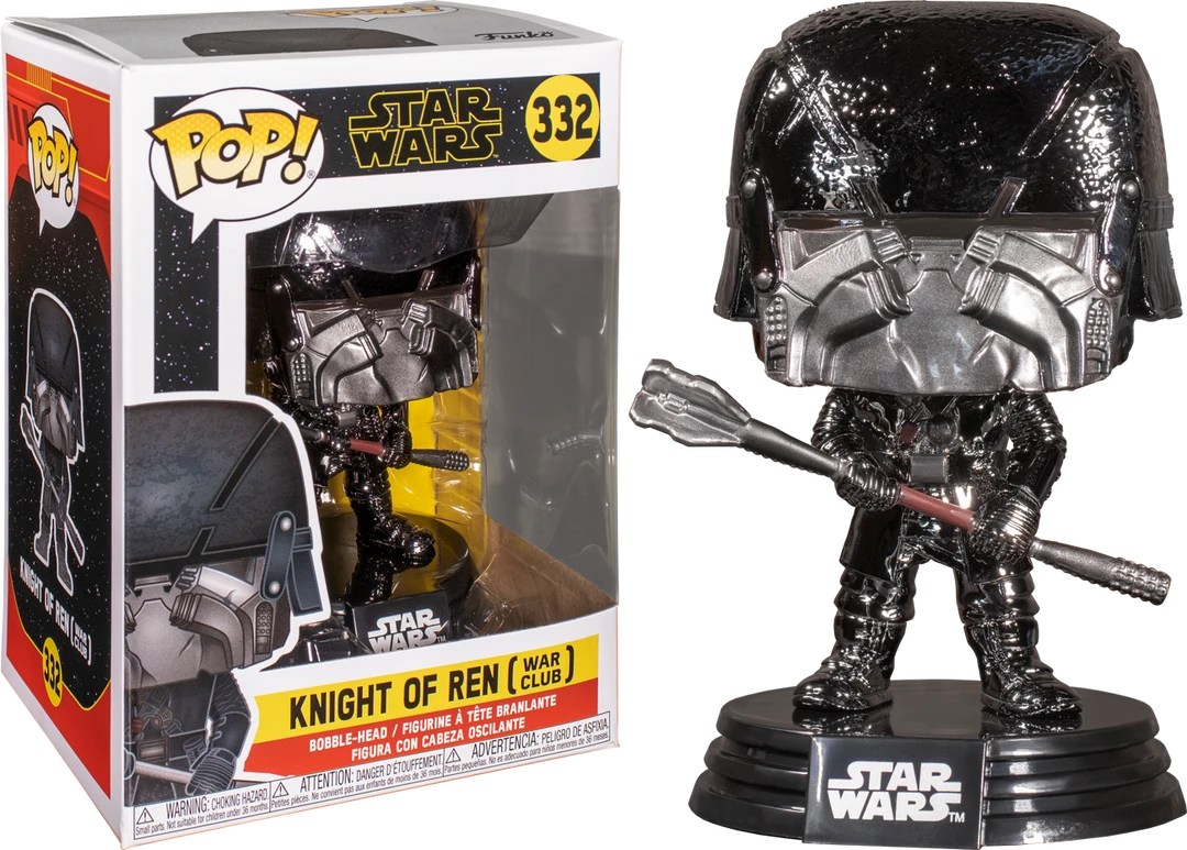 The Amazing Collectables Funko Pop! Star Wars Episode IX: The Rise Of Skywalker - Knight Of Ren With Club Hematite Chrome #332 3 The Amazing Collectables Funko Pop! Star Wars Episode IX: The Rise Of Skywalker - Knight Of Ren With Club Hematite Chrome #332