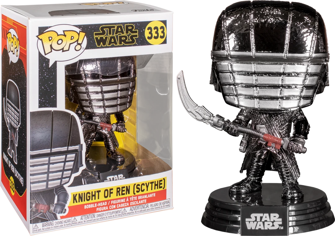 The Amazing Collectables Funko Pop! Star Wars Episode IX: The Rise Of Skywalker - Knight Of Ren With Scythe Hematite Chrome #333 3 The Amazing Collectables Funko Pop! Star Wars Episode IX: The Rise Of Skywalker - Knight Of Ren With Scythe Hematite Chrome #333