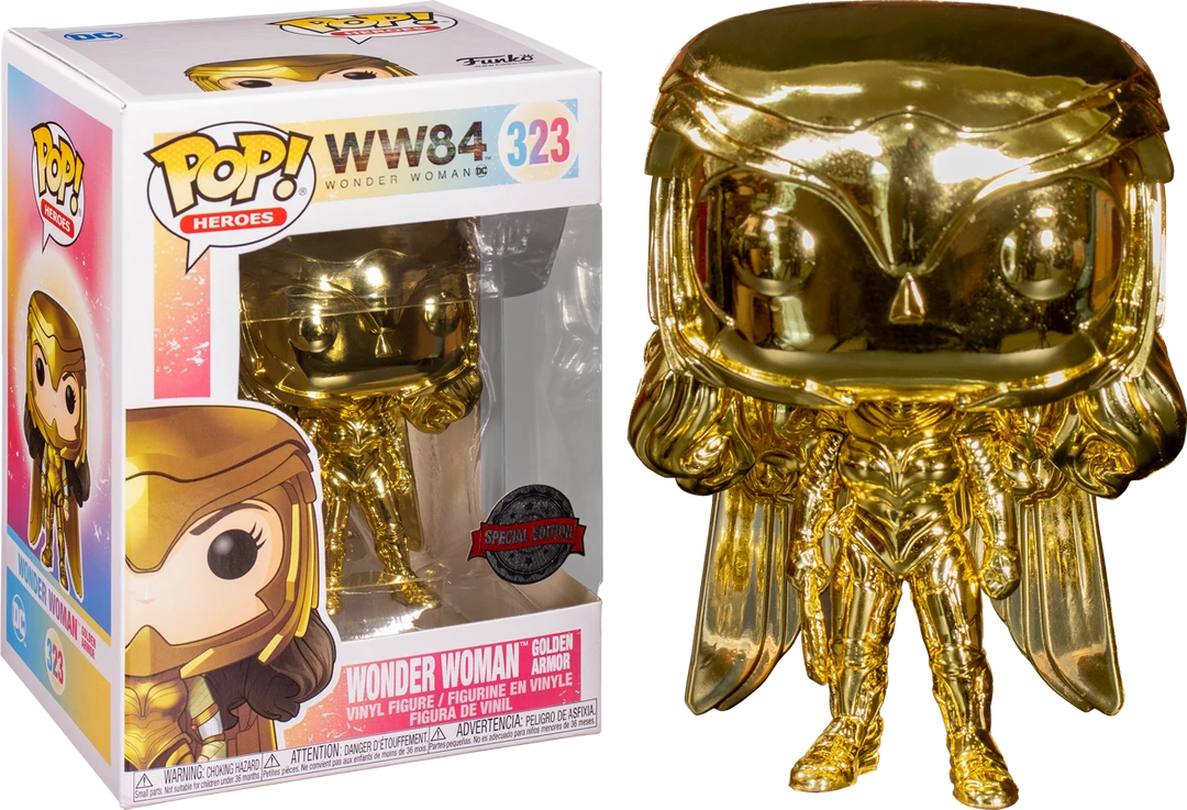 The Amazing Collectables Funko Pop! Wonder Woman 1984 - Wonder Woman Gold Chrome #323 3 The Amazing Collectables Funko Pop! Wonder Woman 1984 - Wonder Woman Gold Chrome #323