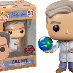 The Amazing Collectables Icons Funko Pop! Bill Nye The Science Guy - Bill Nye With Globe #51