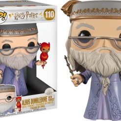 The Amazing Collectables Funko Pop! Harry Potter - Dumbledore With Fawkes 10" #110