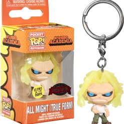 The Amazing Collectables Funko Pocket Pop! Keychain - All Might Weakened Glow In The Dark