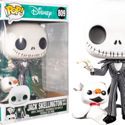The Amazing Collectables Latest Additions Funko Pop! The Nightmare Before Christmas - Jack Skellington With Zero 10" #809