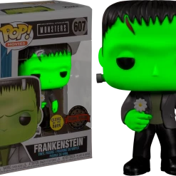 The Amazing Collectables Movies Funko Pop! Universal Monsters - Frankenstein With Flower Glow In The Dark #607