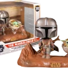 The Amazing Collectables Funko Pop! Star Wars: The Mandalorian – The Mandalorian And The Child (Baby Yoda) TV Moments - 2-Pack #390