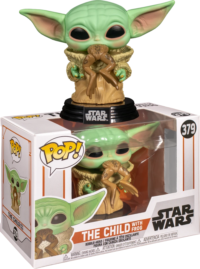 The Amazing Collectables Funko Pop! Star Wars: The Mandalorian - The Child (Baby Yoda) With Frog #379 3 The Amazing Collectables Funko Pop! Star Wars: The Mandalorian - The Child (Baby Yoda) With Frog #379