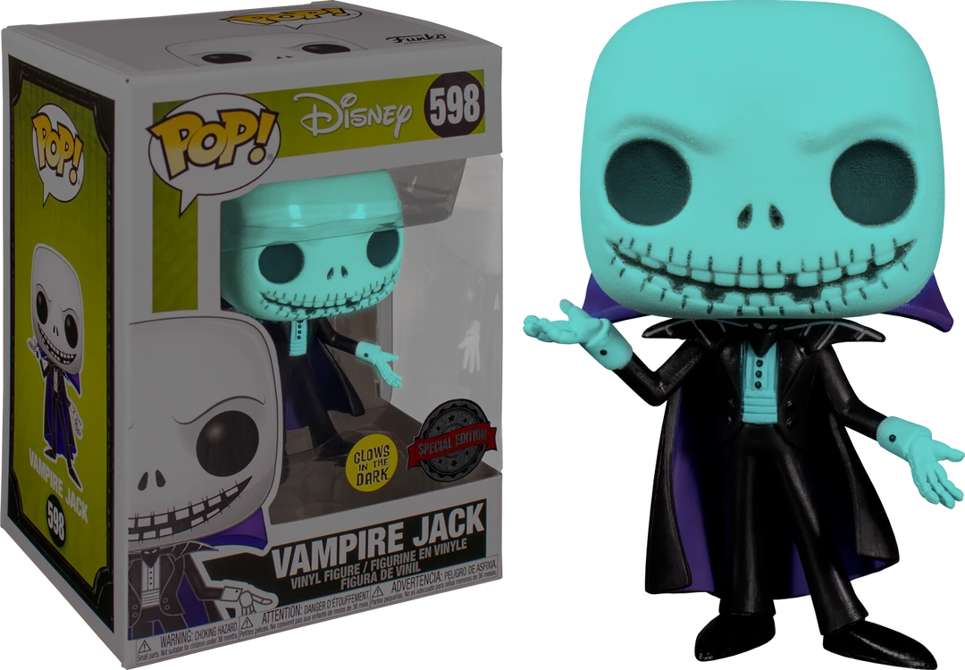 The Amazing Collectables Funko Pop! The Nightmare Before Christmas - Vampire Jack Glow In The Dark #598 3 The Amazing Collectables Funko Pop! The Nightmare Before Christmas - Vampire Jack Glow In The Dark #598