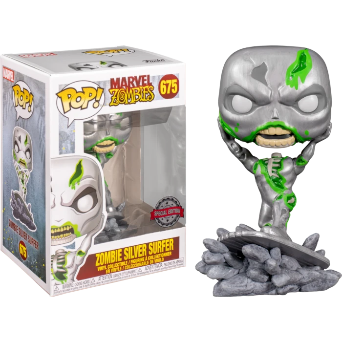 The Amazing Collectables Funko Pop! Marvel Zombies - Silver Surfer Zombie #675 Latest Additions 3 The Amazing Collectables Funko Pop! Marvel Zombies - Silver Surfer Zombie #675 Latest Additions