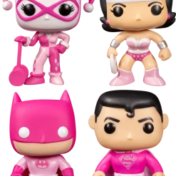 The Amazing Collectables Funko Pop! DC Comics - Breast Cancer Awareness - Bundle (Set Of 4) Latest Additions