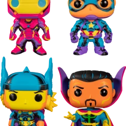 The Amazing Collectables Funko Pop! Marvel: Blacklight - Guardians Of The Neon - Bundle (Set Of 4) Blacklight ✨