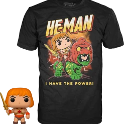 The Amazing Collectables Funko - Masters Of The Universe - He-Man Glow In The Dark - Vinyl Figure & T-Shirt Box Set Television