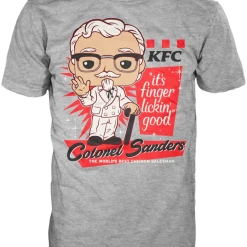 The Amazing Collectables Icons Funko Pop! KFC - Colonel Sanders Metallic Gold #05 - Vinyl Figure & T-Shirt Box Set