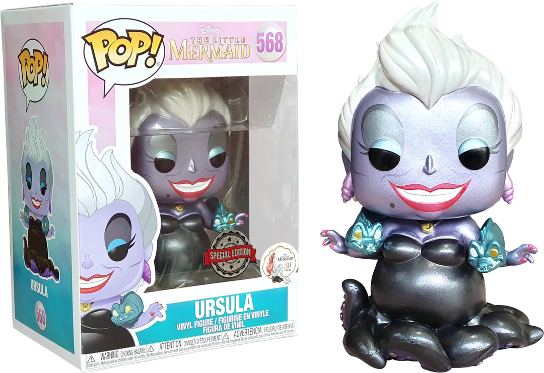 The Amazing Collectables Funko Pop! The Little Mermaid - Ursula With Eels Metallic #568 Latest Additions 3 The Amazing Collectables Funko Pop! The Little Mermaid - Ursula With Eels Metallic #568 Latest Additions