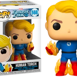 The Amazing Collectables Latest Additions Funko Pop! Fantastic Four - Human Torch With Flames #568