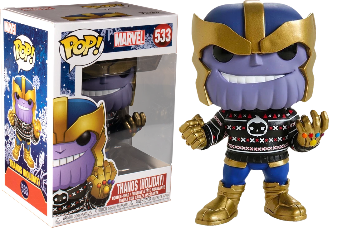 The Amazing Collectables Latest Additions Funko Pop! The Avengers - Thanos With Ugly Sweater Christmas Holiday #533 3 The Amazing Collectables Latest Additions Funko Pop! The Avengers - Thanos With Ugly Sweater Christmas Holiday #533