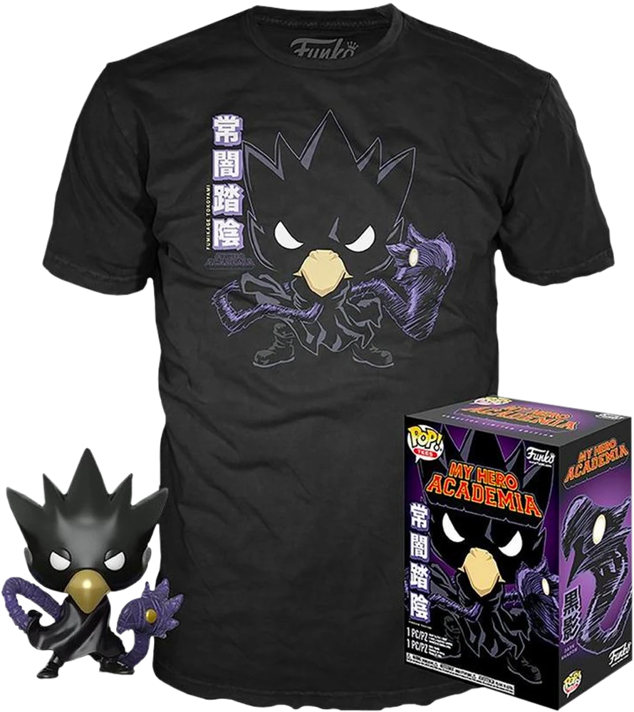 The Amazing Collectables Funko - My Hero Academia - Fumikage Tokoyami Metallic - Vinyl Figure & T-Shirt Box Set Animation 3 The Amazing Collectables Funko - My Hero Academia - Fumikage Tokoyami Metallic - Vinyl Figure & T-Shirt Box Set Animation
