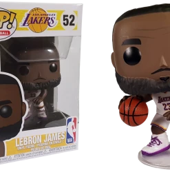 The Amazing Collectables Funko Pop! NBA Basketball - Lebron James L.A. Lakers White Uniform #52
