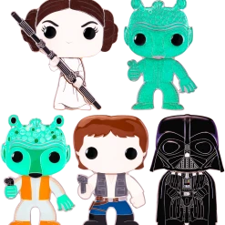 The Amazing Collectables Funko Pop! Star Wars - Series 01 4” Enamel Pin Assortement (Sealed Display Of 12)