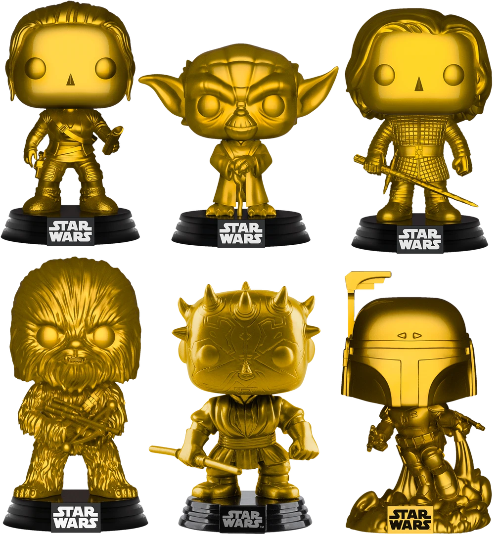 The Amazing Collectables Funko Pop! Star Wars - Jango Fett Metallic Gold #285 4 The Amazing Collectables Funko Pop! Star Wars - Jango Fett Metallic Gold #285