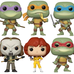 The Amazing Collectables Funko Pop! Teenage Mutant Ninja Turtles (1990) - Heroes In A Pop! - Bundle (Set Of 6)