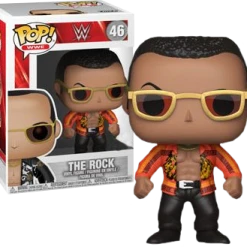The Amazing Collectables Chase Chance! Funko Pop! WWE - The Rock Old School #46 - Chase Chance
